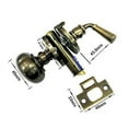 thumbnail image 3 of QCAA Solid Brass Storm Door Latch, Satin Nickel, Made in Taiwan, 1 Pack, 3 of 3