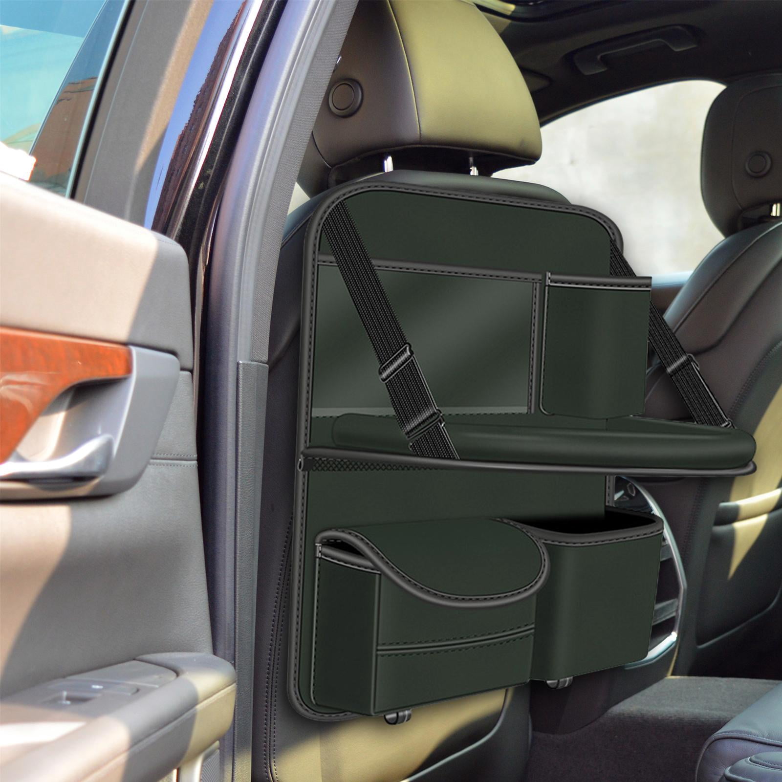 jiaping Car Backseat Organizer Automotive Accessories with Foldable Table Tray Road Trip Green