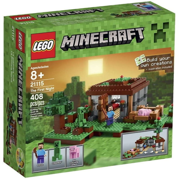 Pre-Owned Minecraft The First Night Set LEGO 21115 [Damaged Package]