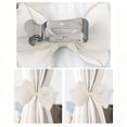 thumbnail image 7 of Boovnll Curtain Tiebacks, Sheer Organza Bow Window Drape Holdbacks, No Drill Cute Curtain Tie Backs for Sheer Curtain Bedroom Living Room,6x4in, 7 of 7