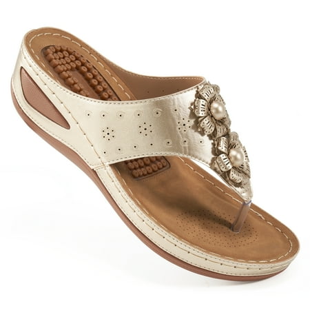 

Women Summer Casual Wedge Sandals Massage Function Comfortable Flip Flops