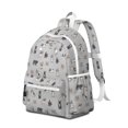 thumbnail image 2 of Boston Terrier Backpack for School,Cute School Bag,Schoolbag with Adjustable Shoulder Straps & Padded Back,13.4"x11"x4.7", 2 of 6