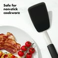 thumbnail image 3 of OXO SoftWorks Silicone Flexible Turner, Heat-Resistant, Non-Stick Safe, Black, 3 of 7