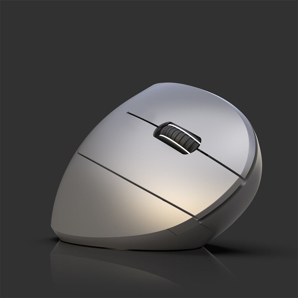 Ergonomic Vertical Wireless Mouse Bluetooth 5.0 and 2.4g Usb Receiver Adjustable Dpi Settings for Pc Laptop Desktop Mac Windows Computer Office Home Work Travel Portable Use