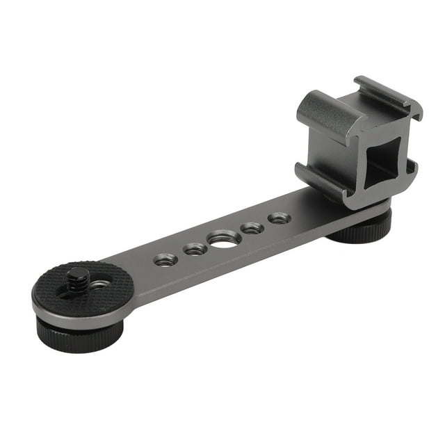 EOTVIA Cold Shoe Mount Plate, Aluminium Alloy Lightweight Secure Microphone Mount Extenstion Durable For Stabilizer