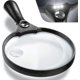 thumbnail image 1 of Extra Large Led Handheld Magnifying Glass With Light - 2x 4x 25x Lens Zoom Lightweight Shatterproof Magnifiers, 1 of 5