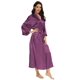 thumbnail image 1 of Mizzgenio Batas Largas De Seda Para Mujer, Tallas Grandes, Kimonos Largos De Satén, Batas Largas De Talla Grande, Color Morado, 4Xl-5Xl Plus, 1 of 5