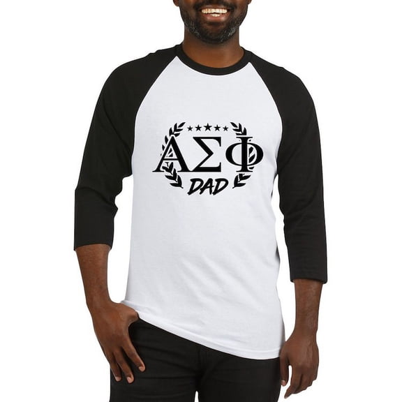 CafePress - Alpha Sigma Phi Greek Dad Baseball Jersey - Cotton Baseball Jersey, 3/4 Raglan Sleeve Shirt
