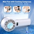 thumbnail image 2 of Handheld Fan with Ice Cooling Technology – 100-Speed Portable Fan, 5200mAh Rechargeable Battery, Digital Display, Ultra-Quiet for Office, Travel & Outdoor, 2 of 6