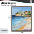 thumbnail image 4 of Stupell Industries Tropical Bondi Beach Cove Brown Floating Frame Canvas Art, 25 x 31, by The Prints Vibe, 4 of 8