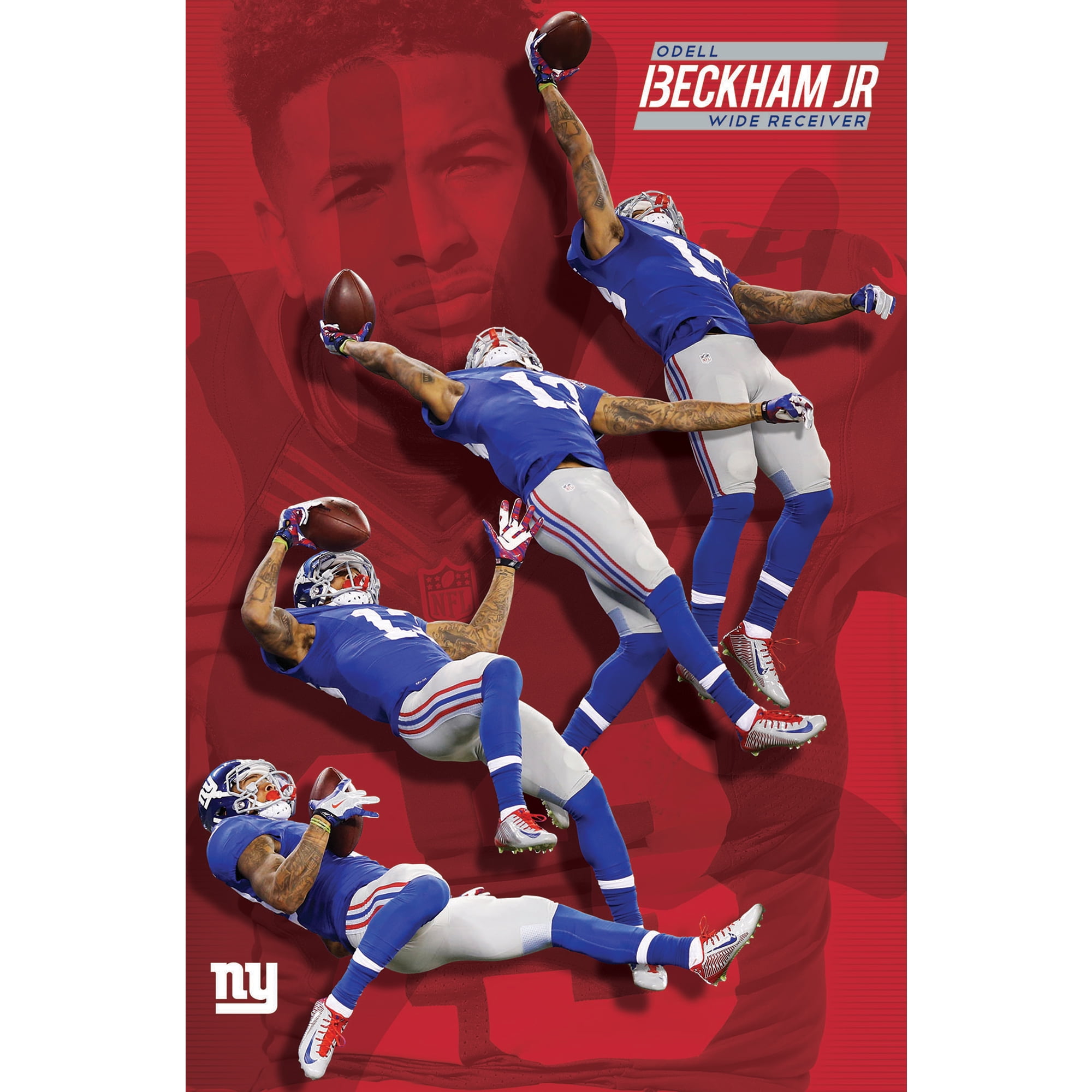 Odell Beckham Jr Giants Poster 22"X34"- - Walmart.com