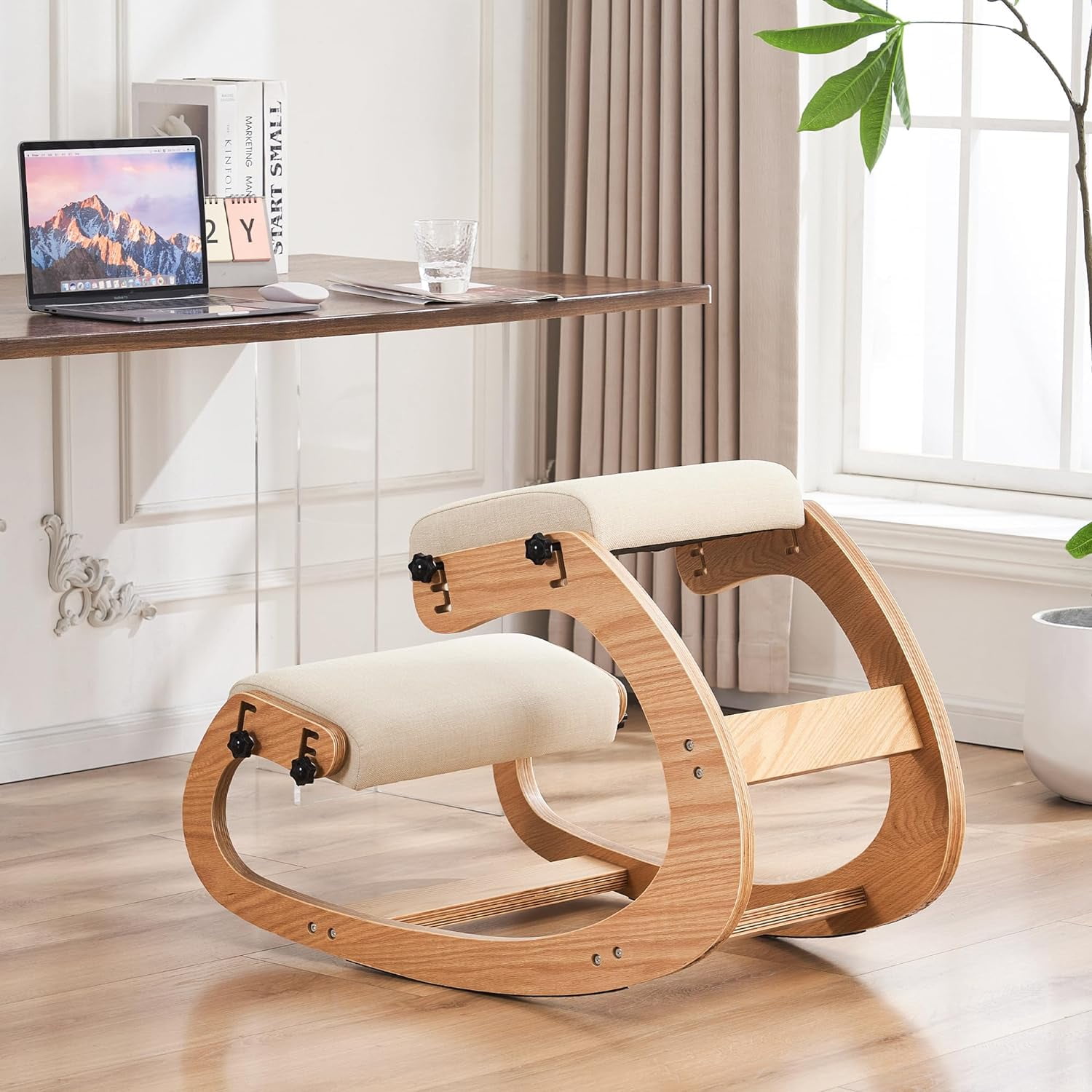 adjustable rocking kneeling chair for product