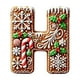 thumbnail image 2 of Uuiauoio 26 Gingerbread Alphabet Ornaments, Letters Christmas Ornament, 26 Initial Candy Cane Letter Pendant with Berries Pattern, Xmas Hanging Alphabet Letters for Christmas Tree Craft(H), 2 of 5