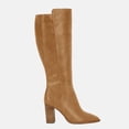thumbnail image 2 of Wome Knee High Boots Wide Calf Stacked Block Heel Pointed Toe Riding Boots, 2 of 3