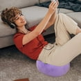 thumbnail image 5 of COFEST Super Soft Plush Chair Cushion, Multi-Purpose Floor Seating Pillow, Memory Foam Supportive Seat Cushion, Comfortable And Breathable Chair Pad Purple, 5 of 9