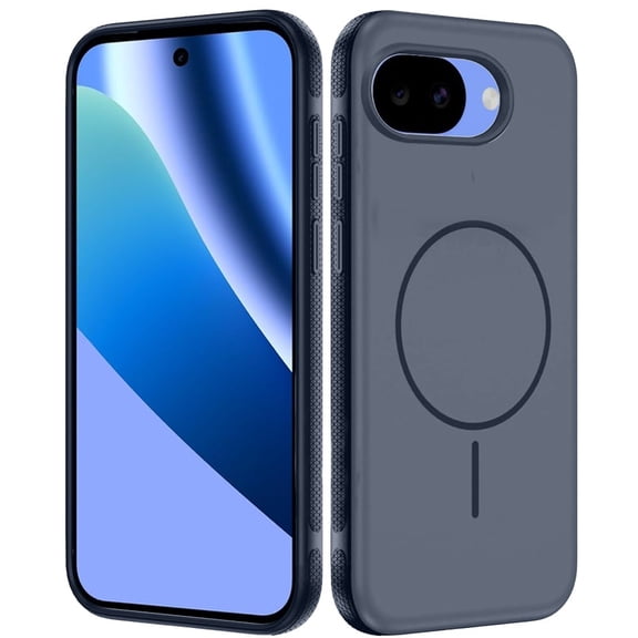 Phone Case for Google Pixel 10A Super Magnetic Matte Hybrid Shockproof Thick Protective Durable Grip Anti Scratch Premium Edge Slim Fit Cover Blue