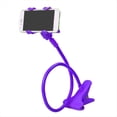 thumbnail image 1 of Soporte para Teléfono Móvil Soporte Flexible y Perezoso Clip Ajustable para Teléfono Celular Soporte de Montaje para Escritorio en Cama para el Hogar Soporte para Teléfono Púrpura, 1 of 5