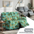 thumbnail image 5 of Xoenoiee Tropical Hibiscus Plumeria Palm Tree Print 6-Piece Recliner Loveseat Covers Stretch Reclining Couch Covers for 2 Seat Recliner Sofa Slipcover Thick Soft Washable, 5 of 6