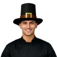 thumbnail image 3 of Adult Black Pilgrim Hat With Buckle Thanksgiving Novelty Top Hats Holiday Parties And Stage Performances, 3 of 4