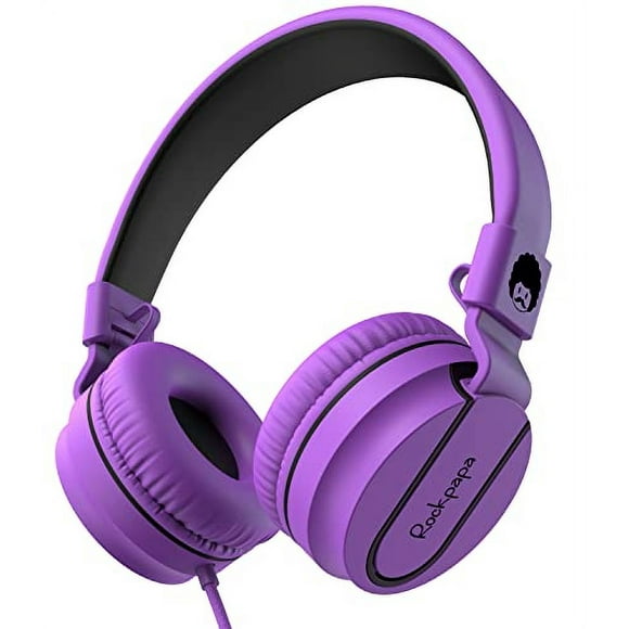Auriculares Rockpapa 950 con Micrófono para Niños, Escuela, Ordenador, On-Ear con Cable
