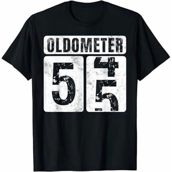 Oldometer 55 Shirt Vintage Funny 55th Birthday Gift Idea T-Shirt