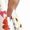 White, variant on Women Spring Ruffle Off Shoulder Floral Midi Dress Summer Smocked Beach Flowy Long Dresses White M