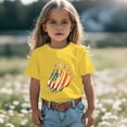 thumbnail image 4 of Byoo Toddler Boy's Short Sleeve T Shirt American Flag Jet Print 4th of July Daily Wear Crewneck Tee Shirt, 4 of 6