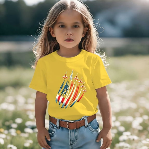 Weebloom 4Th Of July Shirt Boy Girl Casual Short Sleeve T Shirt Fourth Of July Patriotic Graphic Tee Top 250Th Anniversary T Shirts For Toddler Youth