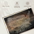 thumbnail image 6 of Elephant Stock Wooden United States Wall Art - Horizontal Canvas Wall Art - Living Room Wall Decor - Map Canvas - Gray And Brown Decor - 30" x 20", 6 of 8