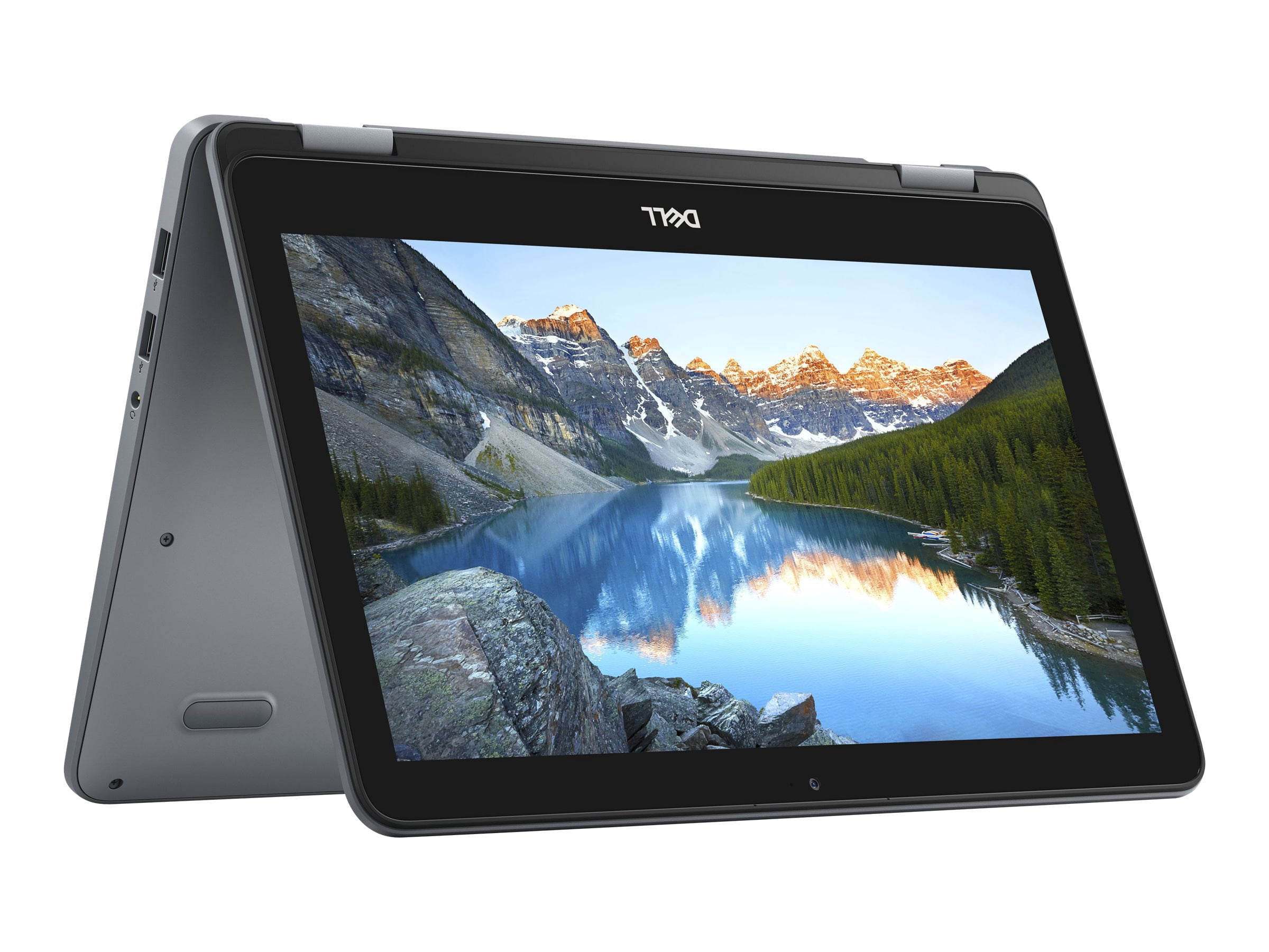 Dell Inspiron 3195 2-in-1 - Flip design - AMD A9 - 9420e / up to 2.7 GHz - Windows 10 Home 64-bit in S mode - Radeon R5 - 4 GB RAM - 64 GB eMMC - 11.6" TN touchscreen 1366 x 768 (HD) - IEEE 802.11b, IEEE 802.11g, IEEE 802.11n, Bluetooth 4.0 - - urban gray - with 1 Year Dell Mail-In Service