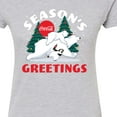 thumbnail image 3 of Coca-Cola - Seasons Greetings Polar Bears - Juniors Fitted Graphic T-Shirt, 3 of 5