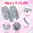 thumbnail image 2 of 4 Rolls/4 Yards Self Adhesive Rhinestone Ribbon/Strips Crystal Diamond On a Roll, Bling Wrap DIY Art Crafts Stickers, Rhinestones Tape for Clothes,Brithday, Wedding Decor, 2 of 7