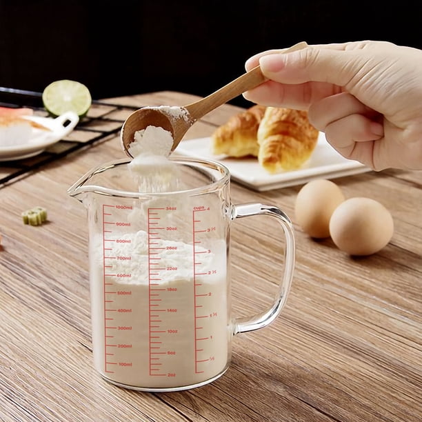 WhiteRhino Cups Borosilicate Glass Large Measuring Cup, 34oz