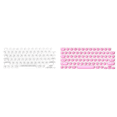 thumbnail image 1 of Cubierta teclado elevado silicona uñas largas para Pro 13 2020-2023 () White, 1 of 7