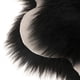 thumbnail image 3 of Alfombra de pelo sintético, cojín de yoga peludo, esterilla de meditación. Negro, 3 of 4
