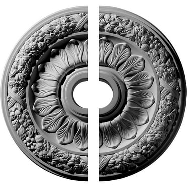24"OD x 4"ID x 1 1/2"P Swindon Ceiling Medallion, Two Piece (Fits Canopies up to 6 1/8")