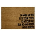 thumbnail image 2 of Funny Christmas Doormat Creative Text Print Rug For Front Door Entrance Bedroom Bathroom, 2 of 7