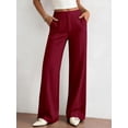 thumbnail image 3 of BTFBM Womens Dress Pants Wide Leg Trousers Pockets | High Waisted Long Business Casual Slacks Fall Fashion, 3 of 9