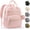 Pink, variant on Diaper Bag Backpack,Baby Essentials Diapers Bag with Pacifier Case,Multipurpose Stylish Large Capacity Travel Backpack for Baby Girl/Boy(M-Black)
