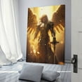 thumbnail image 3 of Christian Wall Art Archangel Michael Canvas Painting Print Bible Story Picture Poster Canvas Poster Wall Art Picture Prints Hanging Photo Gift Decor Home Posters Artworks 24x36inch(60x90cm), 3 of 6