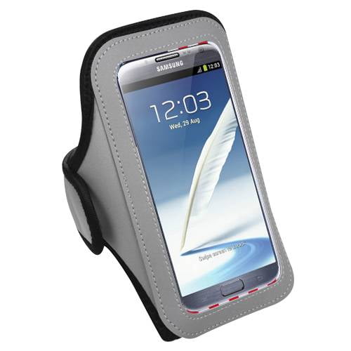 Premium Large Size Sport Armband Case for Xiaomi Mi Note Pro/ Mi Note/ Redmi Note - Gray + MYNETDEALS Mini Touch Screen Stylus