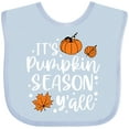 thumbnail image 3 of Inktastic Thanksgiving It's Pumpkin Season Y'all with Fall Leaves Boys or Girls Baby Bib, 3 of 4