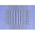 thumbnail image 1 of Ahgly Company Machine Washable Indoor Rectangle Abstract Blue Contemporary Area Rugs, 2' x 5', 1 of 4