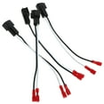thumbnail image 6 of WHAMVOX  4 Pcs Speaker Wire Cable Plug Spade Connectors Harnesses for Car Audio Black, 6 of 8