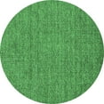 thumbnail image 1 of Ahgly Company Indoor Round Oriental Emerald Green Industrial Area Rugs, 7' Round, 1 of 4