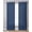 Blue, variant on Dark Blue Sheer Curtains 63 Inch Length 2 Panels Set for Living Room/Bedroom, Retro Farmhouse Plants Wall Lines Texture Kitchen Curtains Grommet Semi-Sheer Curtains Drapes Window Treatments 42"x63"x2