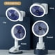 thumbnail image 4 of Ventilador eléctrico portátil Ventilador multifunción con clip Ventilador de escritorio Ventilador de mano, 4 of 8