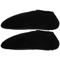 Supvox 1Pair Black Water Socks Swim Shoes with Nonslip Grip for Beach Walking