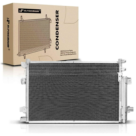 A-Premium Air Conditioning A/C Condenser Compatible with Chrysler Pacifica 2007-2008 3.8L 4.0L, Replace# 3746, 68002779AA