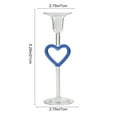 thumbnail image 3 of SPOORYYO Heart-Shaped Glass Candlestick, Romantic Candle Holder for Wedding Decor, Candlelight Dinner Centerpiece, Festive Home Ornament, 3 of 5